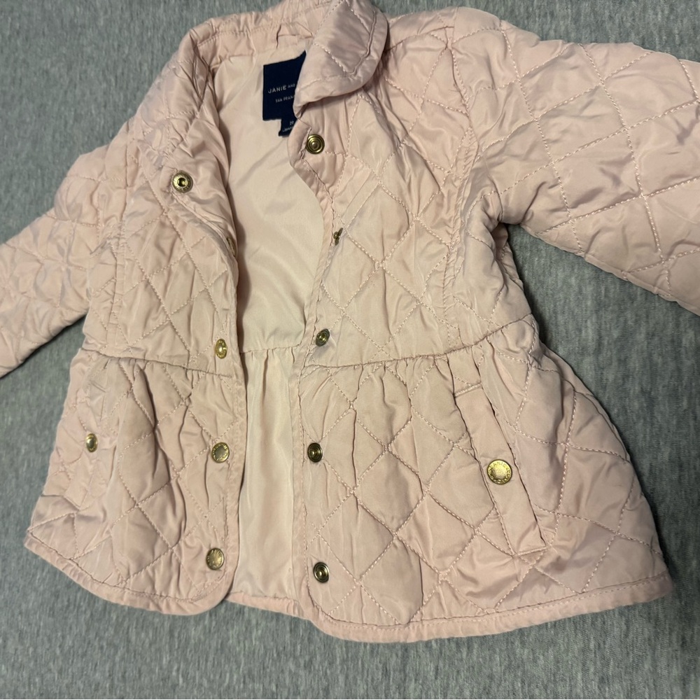 Janie and Jack Pink Quilted Jacket
